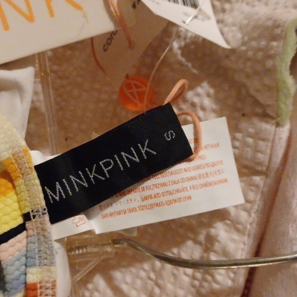NWT MINKPINK Multi Color Stripes Bikini Bottoms - Size S - Picture 6 of 11